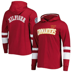Washington Commanders Tommy Hilfiger Alex Long Sleeve Hoodie T-Shirt Burgundy/White - NFL