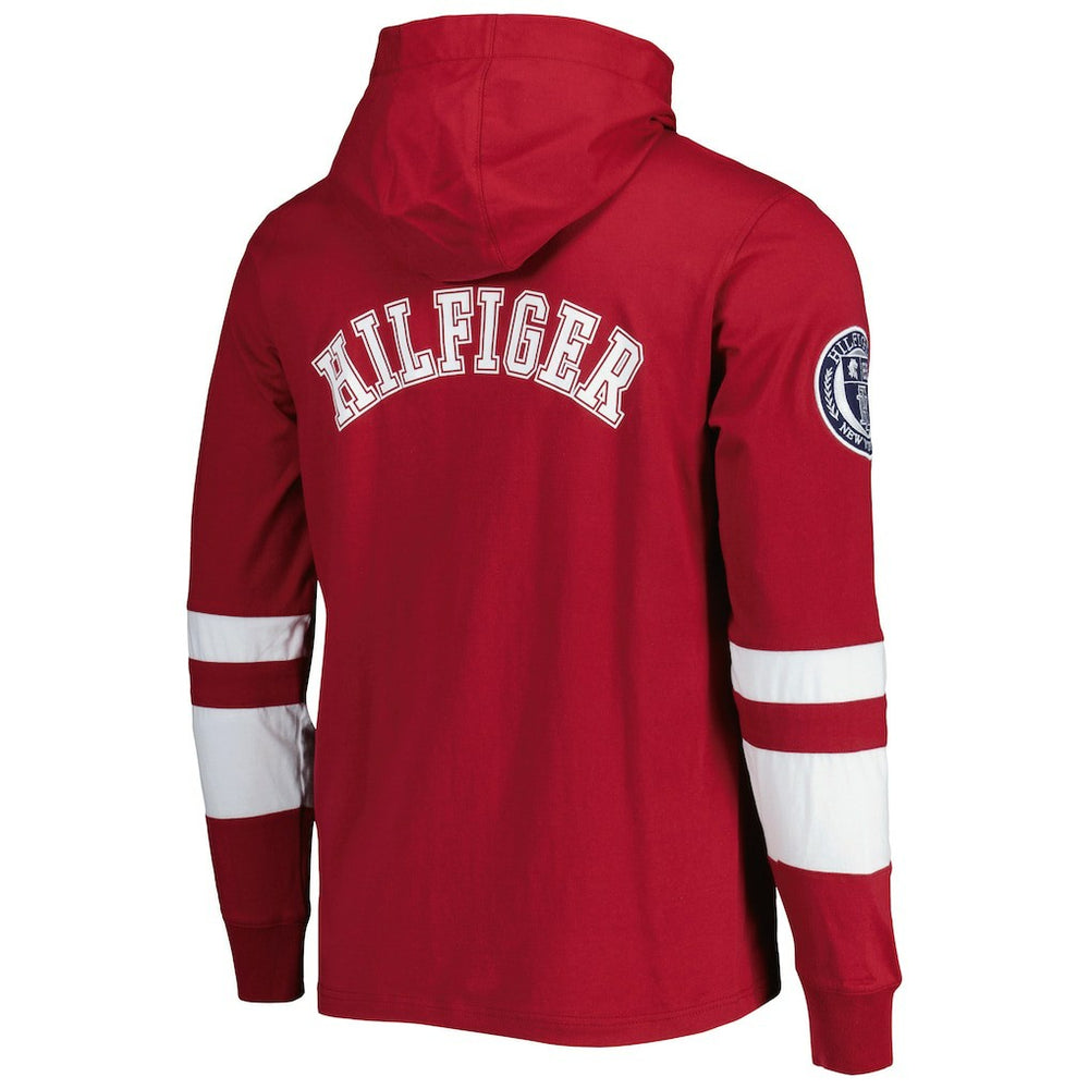 Washington Commanders Tommy Hilfiger Alex Long Sleeve Hoodie T-Shirt Burgundy/White - NFL