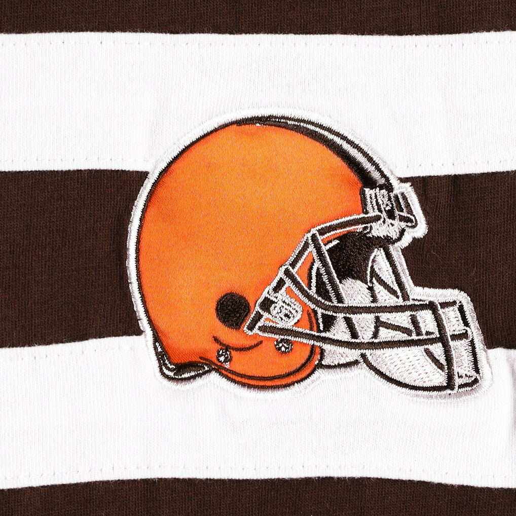Cleveland Browns Starter Halftime Long Sleeve T-Shirt Brown/White - NFL