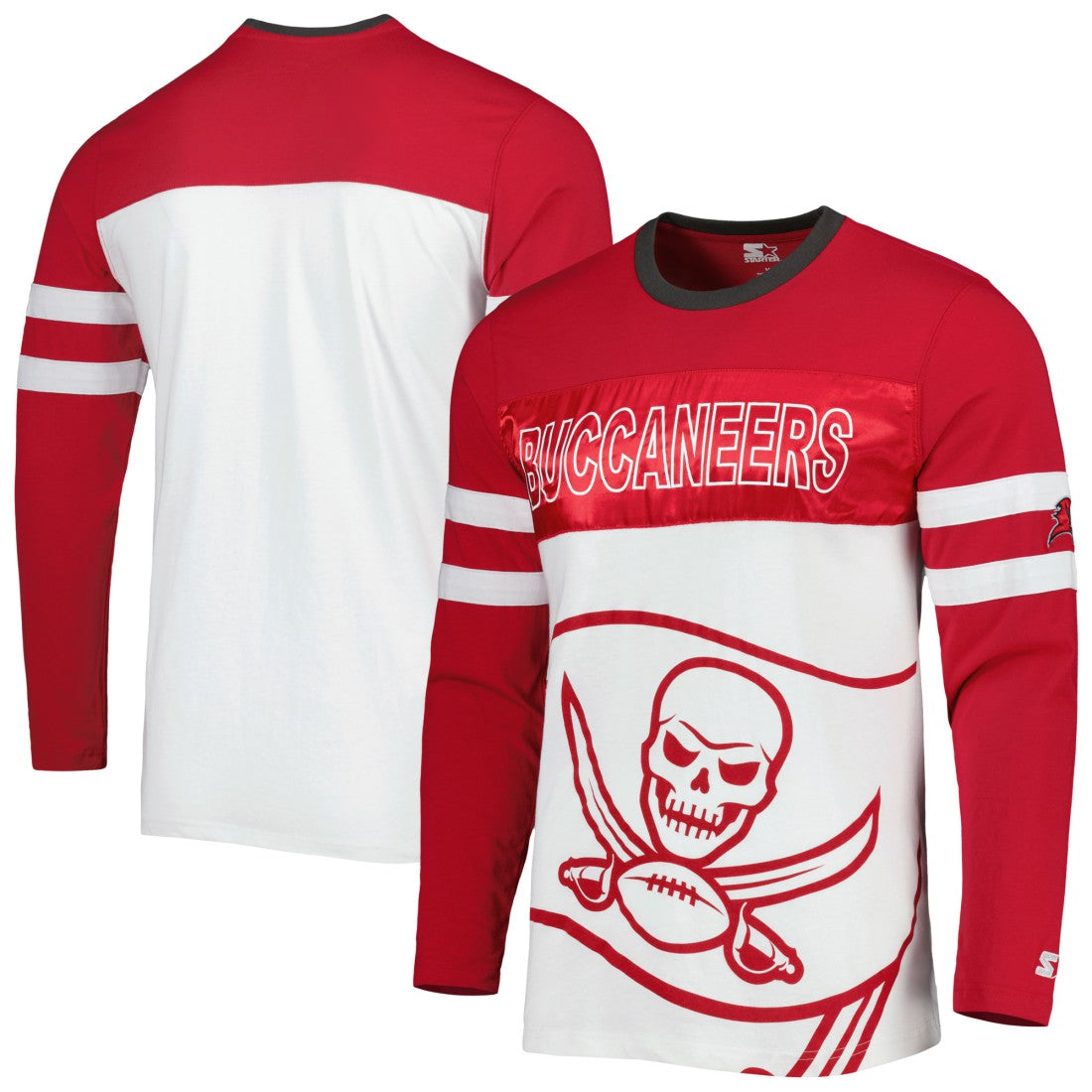 Tampa Bay Buccaneers Starter Halftime Long Sleeve T-Shirt Red/White - NFL