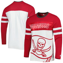 Tampa Bay Buccaneers Starter Halftime Long Sleeve T-Shirt Red/White - NFL