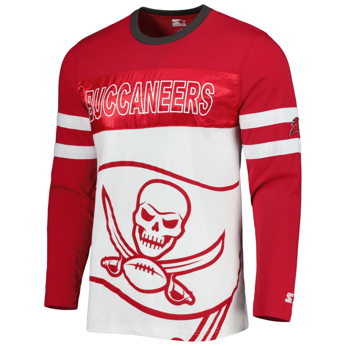 Tampa Bay Buccaneers Starter Halftime Long Sleeve T-Shirt Red/White - NFL