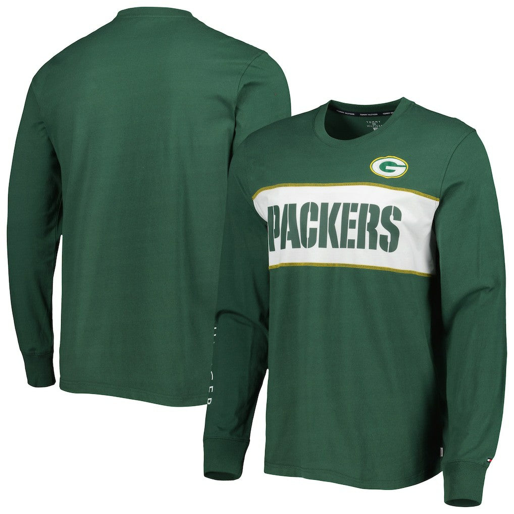 Green Bay Packers Tommy Hilfiger Peter Team Long Sleeve T-Shirt Green - NFL