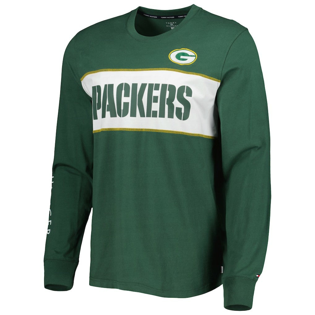 Green Bay Packers Tommy Hilfiger Peter Team Long Sleeve T-Shirt Green - NFL