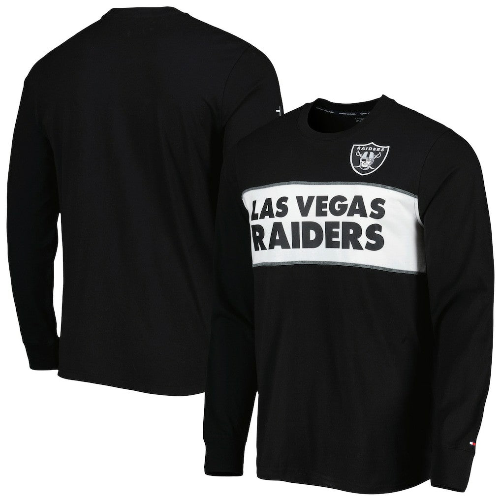 Las Vegas Raiders Tommy Hilfiger Peter Team Long Sleeve T-Shirt Black - NFL