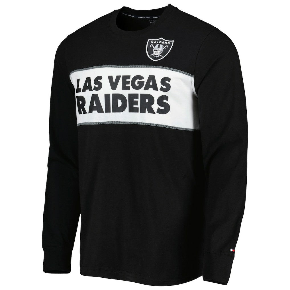 Las Vegas Raiders Tommy Hilfiger Peter Team Long Sleeve T-Shirt Black - NFL