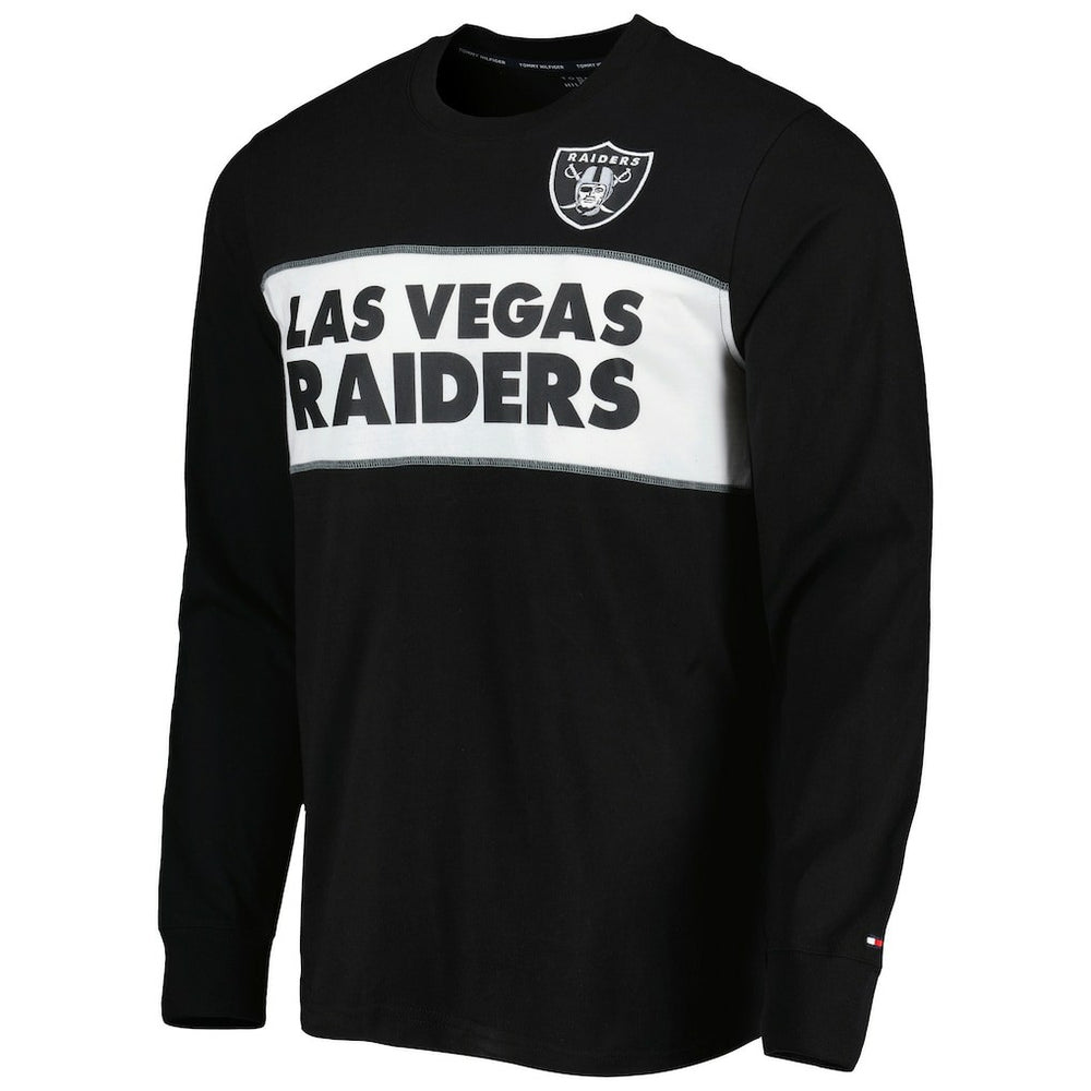 Las Vegas Raiders Tommy Hilfiger Peter Team Long Sleeve T-Shirt Black - NFL