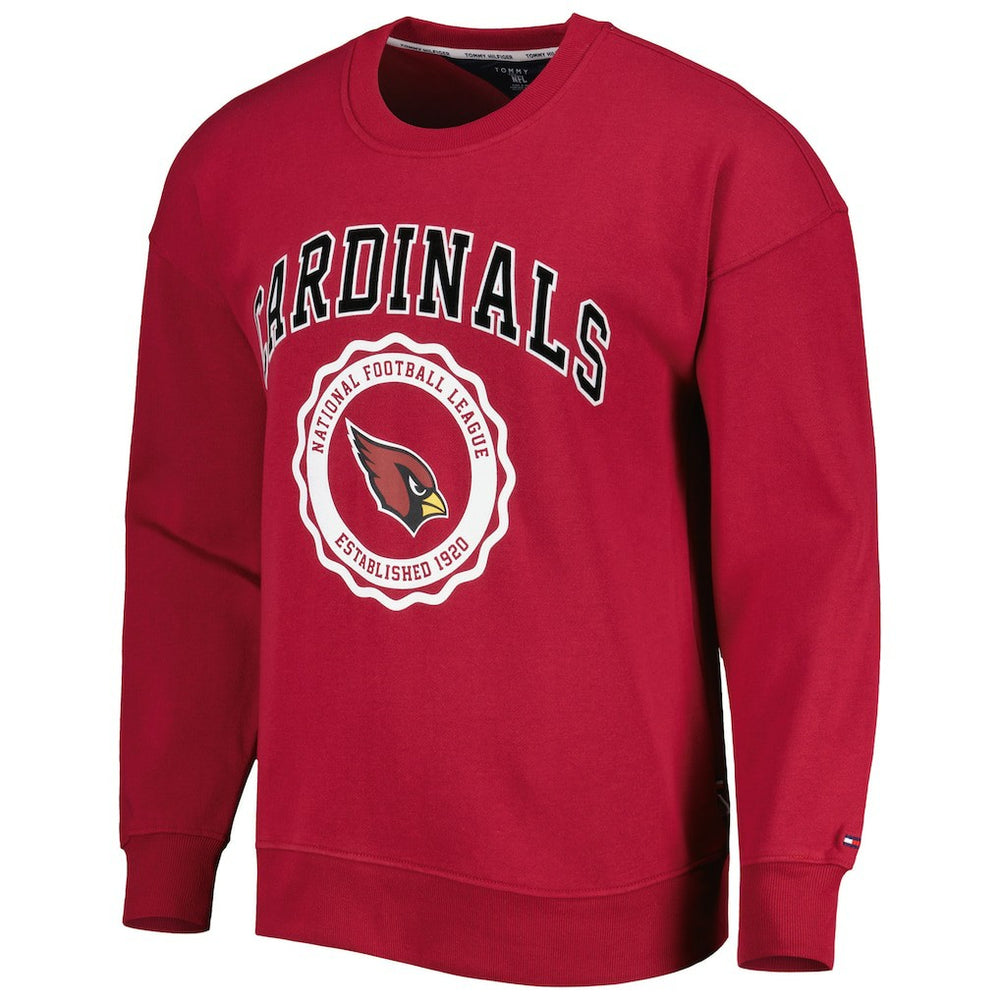 Arizona Cardinals Tommy Hilfiger Ronald Crew Sweatshirt Cardinal - NFL