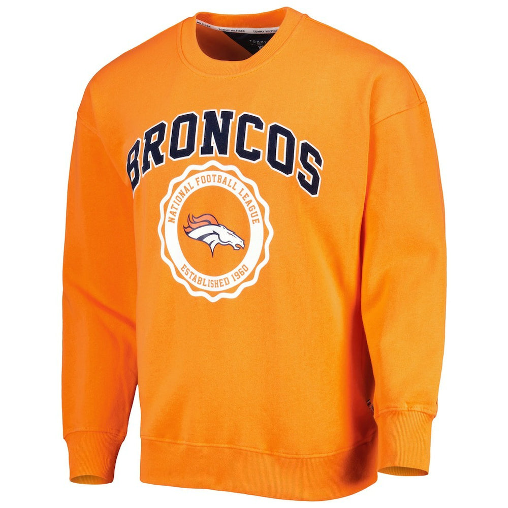 Denver Broncos Tommy Hilfiger Ronald Crew Sweatshirt Orange - NFL