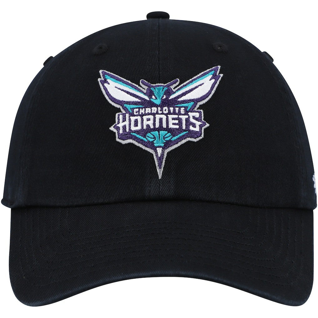 47 brand - Charlotte Hornets '47 Core Logo Clean Up Adjustable Hat - Black