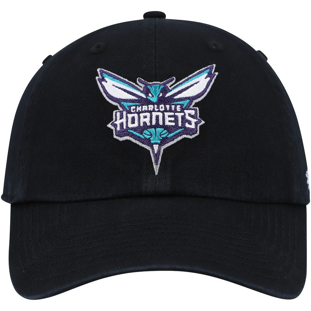 47 brand - Charlotte Hornets '47 Core Logo Clean Up Adjustable Hat - Black