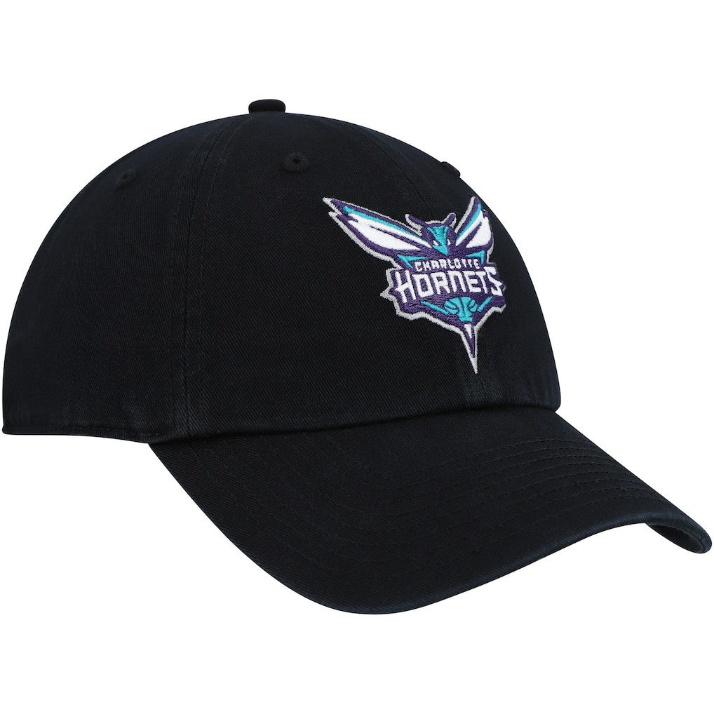 47 brand - Charlotte Hornets '47 Core Logo Clean Up Adjustable Hat - Black