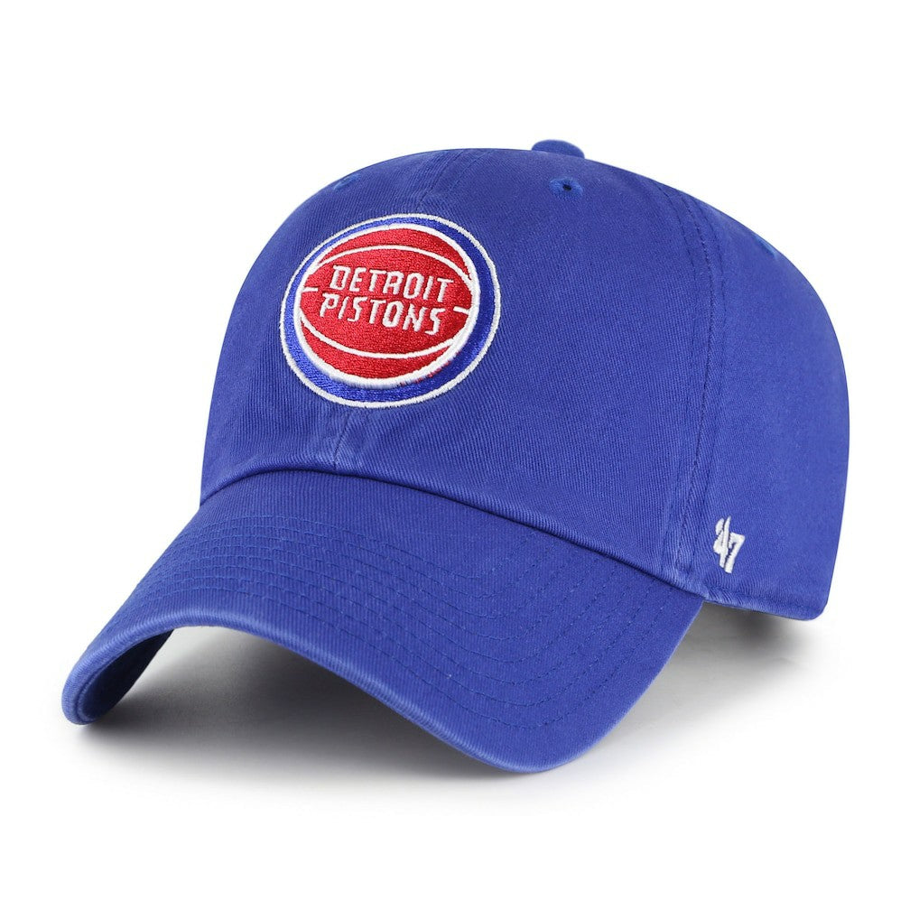 47 brand - Detroit Pistons '47 Core Logo Clean Up Adjustable Hat - Royal