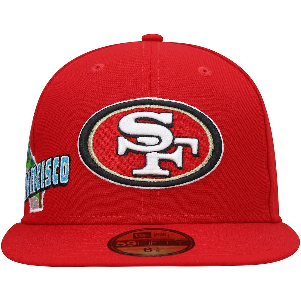 San Francisco 49ers New Era Stateview 59FIFTY Fitted Hat Scarlet - NFL