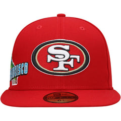 San Francisco 49ers New Era Stateview 59FIFTY Fitted Hat Scarlet - NFL
