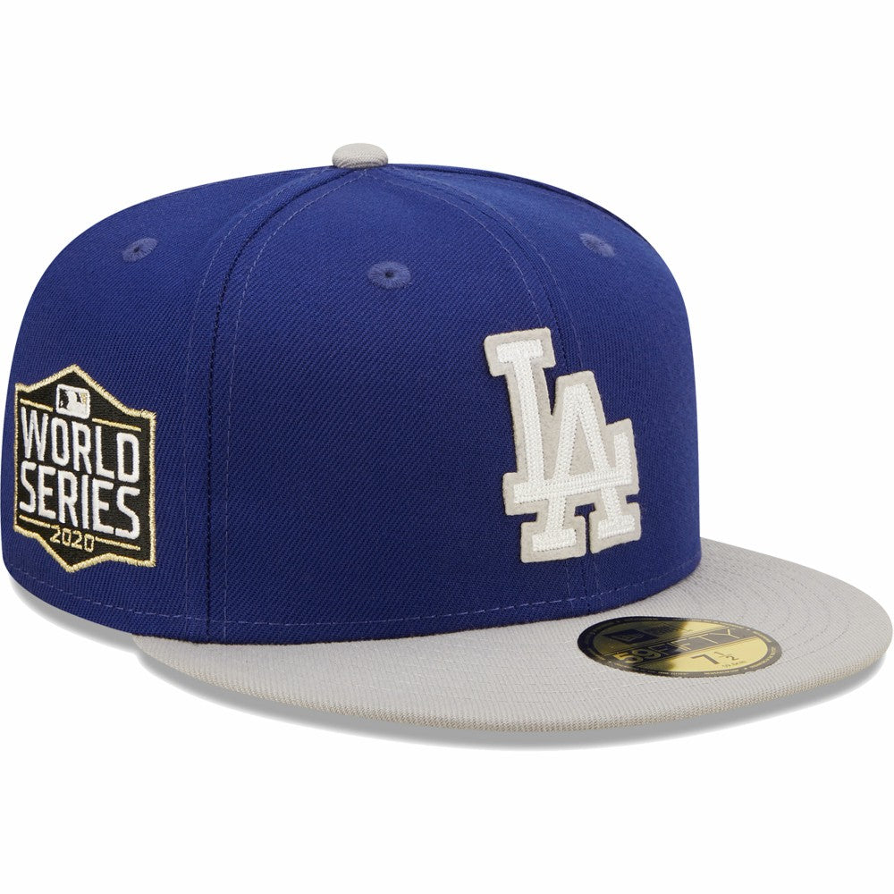 Los Angeles Dodgers New Era 2020 World Series Champions  Letterman 59FIFTY Fitted Hat for sale