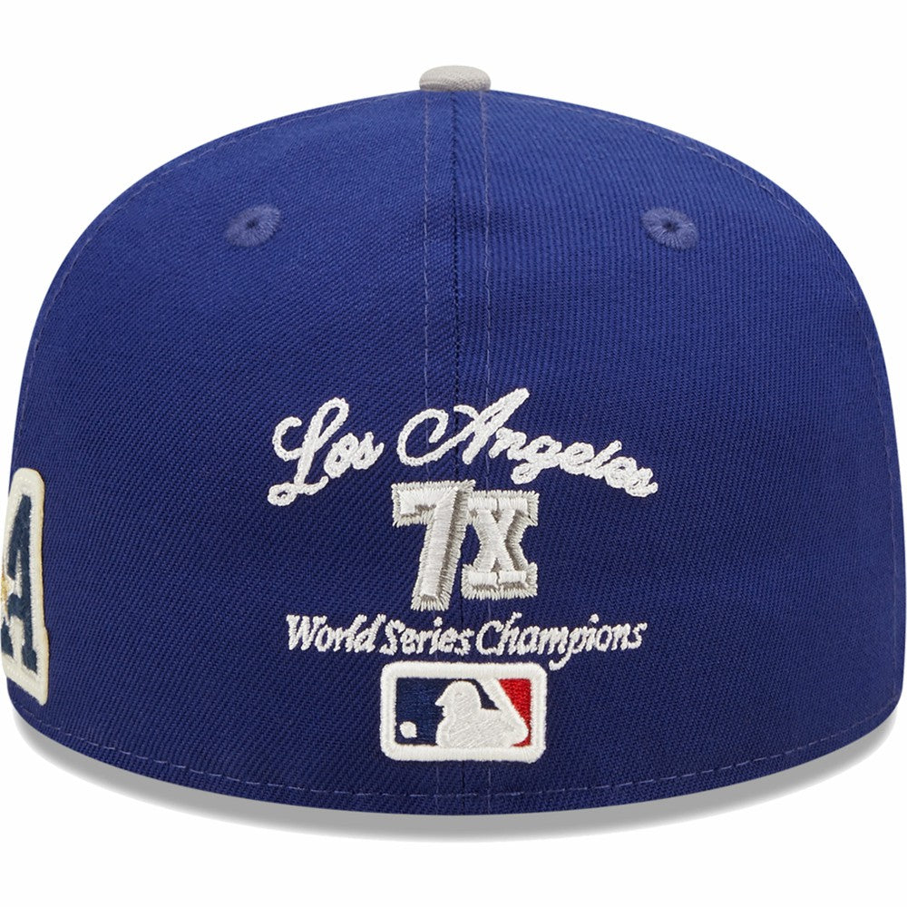 Los Angeles Dodgers New Era 2020 World Series Champions  Letterman 59FIFTY Fitted Hat for sale