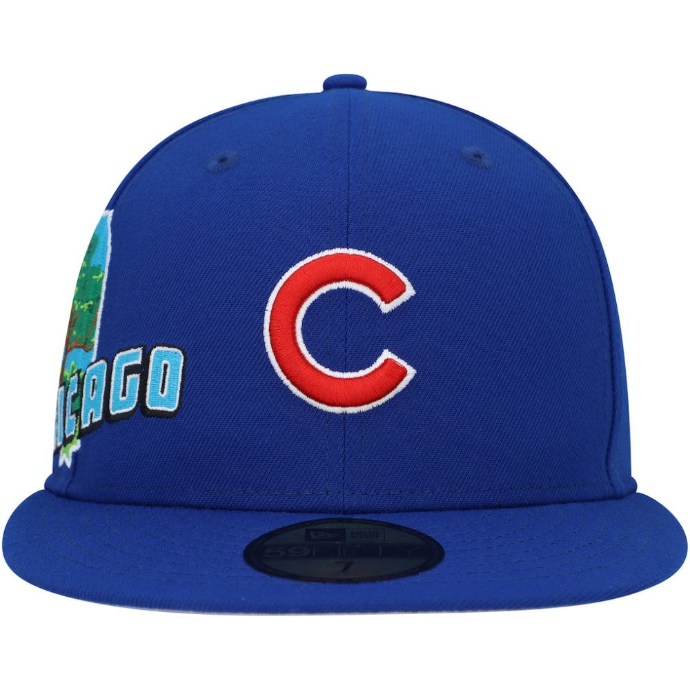 Chicago Cubs New Era Stateview 59FIFTY Fitted Hat Sale