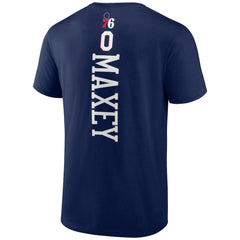 NBA - Tyrese Maxey Philadelphia 76ers Playmaker T-Shirt - Navy