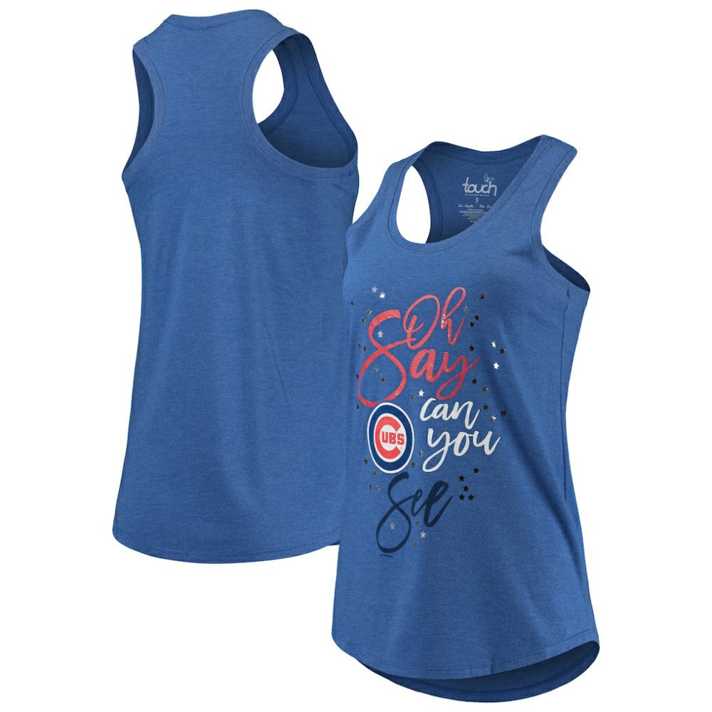 Chicago Cubs Touch Women's Americana Tri-Blend Racerback Tank Top Near Me