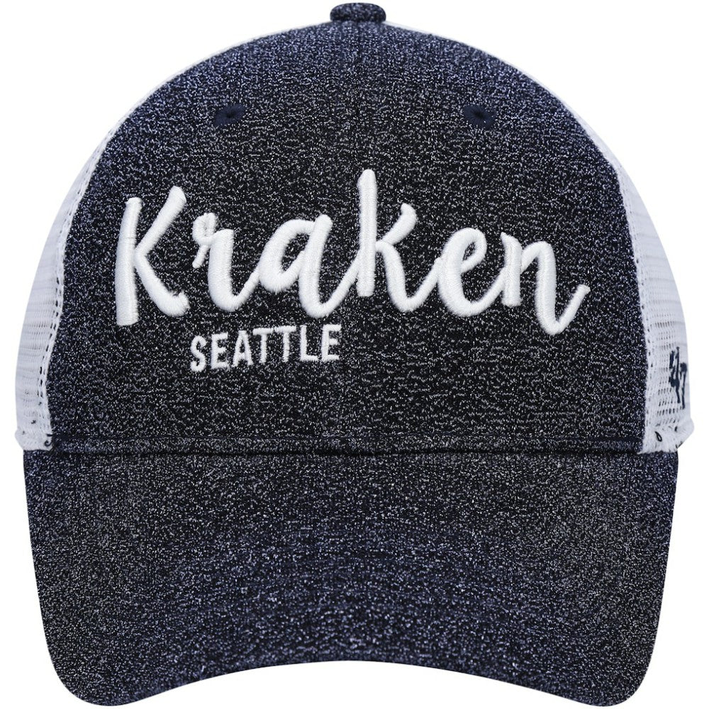 Seattle Kraken '47 Women's Encore MVP Trucker Snapback Hat Navy/