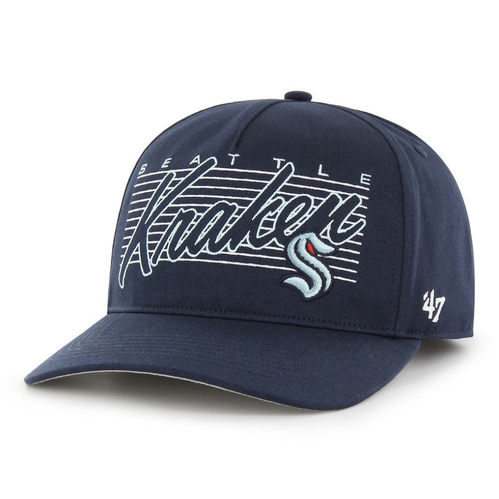 Seattle Kraken '47 Marquee Hitch Snapback Hat Deep Sea Blue