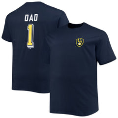 Milwaukee Brewers Big & Tall Father's Day #1 Dad T-Shirt Near Me