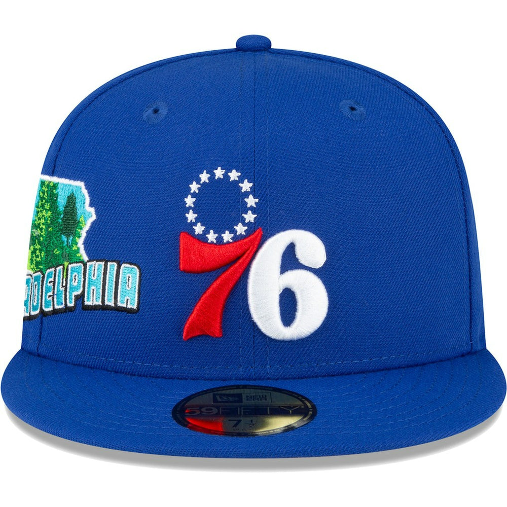 New Era - Philadelphia 76ers Stateview 59FIFTY Fitted Hat - Royal