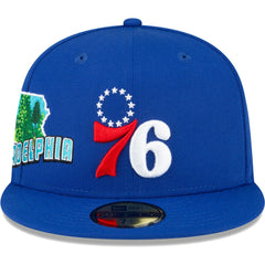 New Era - Philadelphia 76ers Stateview 59FIFTY Fitted Hat - Royal