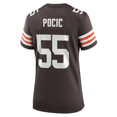 Ethan Pocic Cleveland Browns Women's Game Jersey Brown - Nike