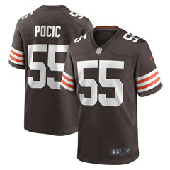 Ethan Pocic Cleveland Browns Game Jersey Brown - Nike