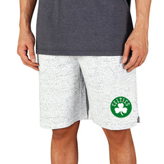 NBA - Boston Celtics Concepts Sport Throttle Knit Jam Shorts - White/Charcoal