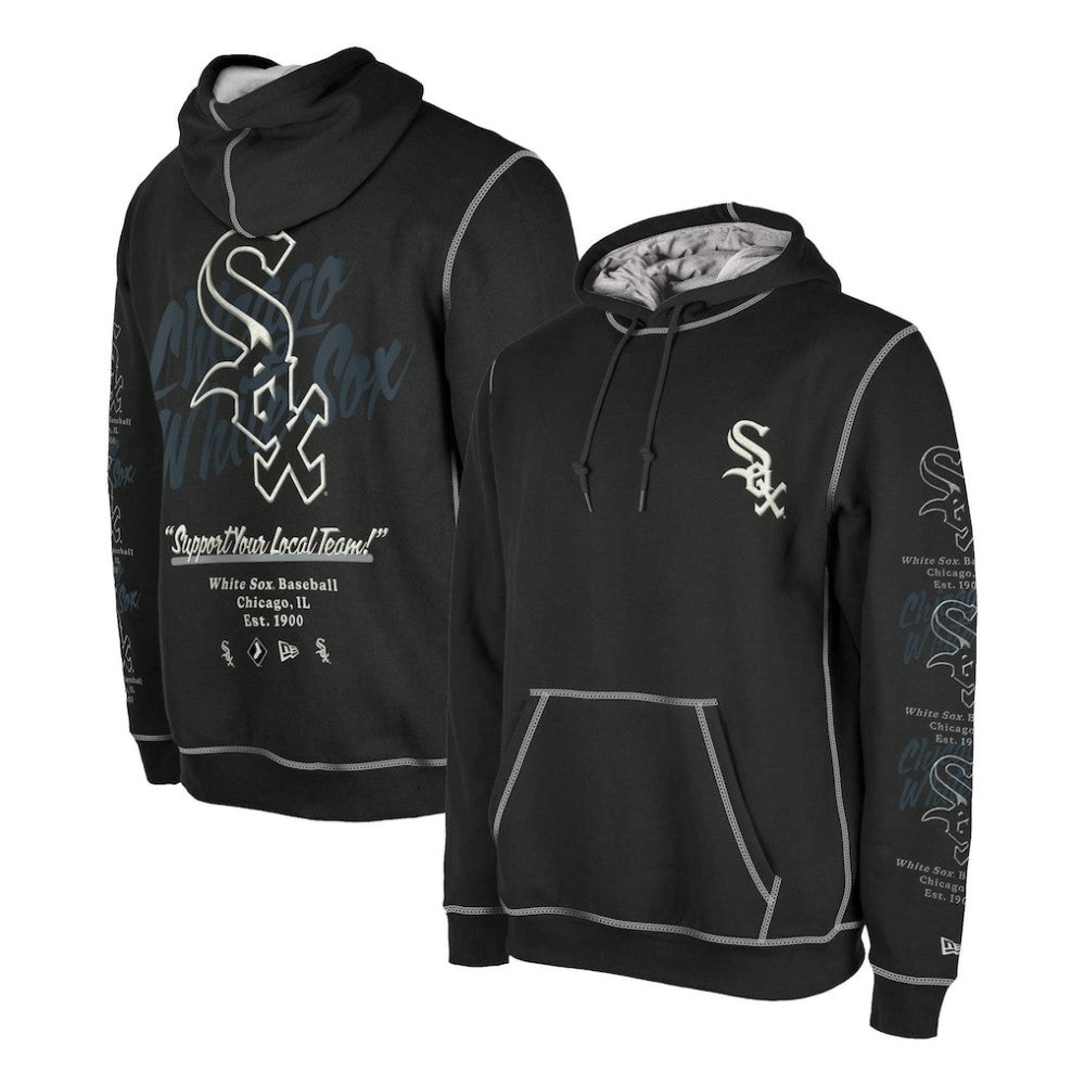 Chicago White Sox New Era Team Split Pullover Hoodie Online