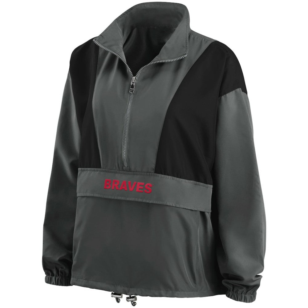 Atlanta Braves WEAR by Erin Andrews Women's Packable Half-Zip Jacket Near Me