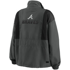 Atlanta Braves WEAR by Erin Andrews Women's Packable Half-Zip Jacket Near Me