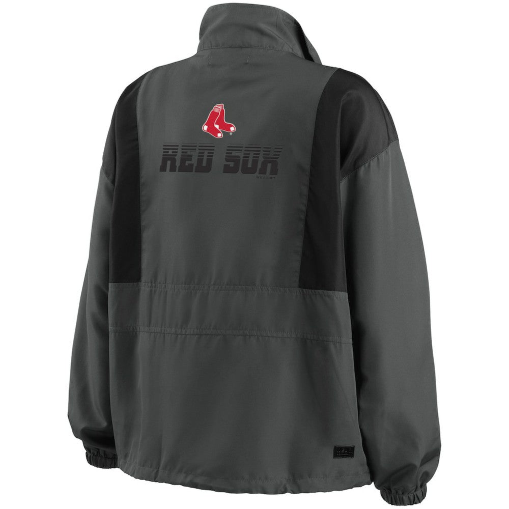 Boston Red Sox WEAR by Erin Andrews Women's Packable Half-Zip Jacket Lifestyle