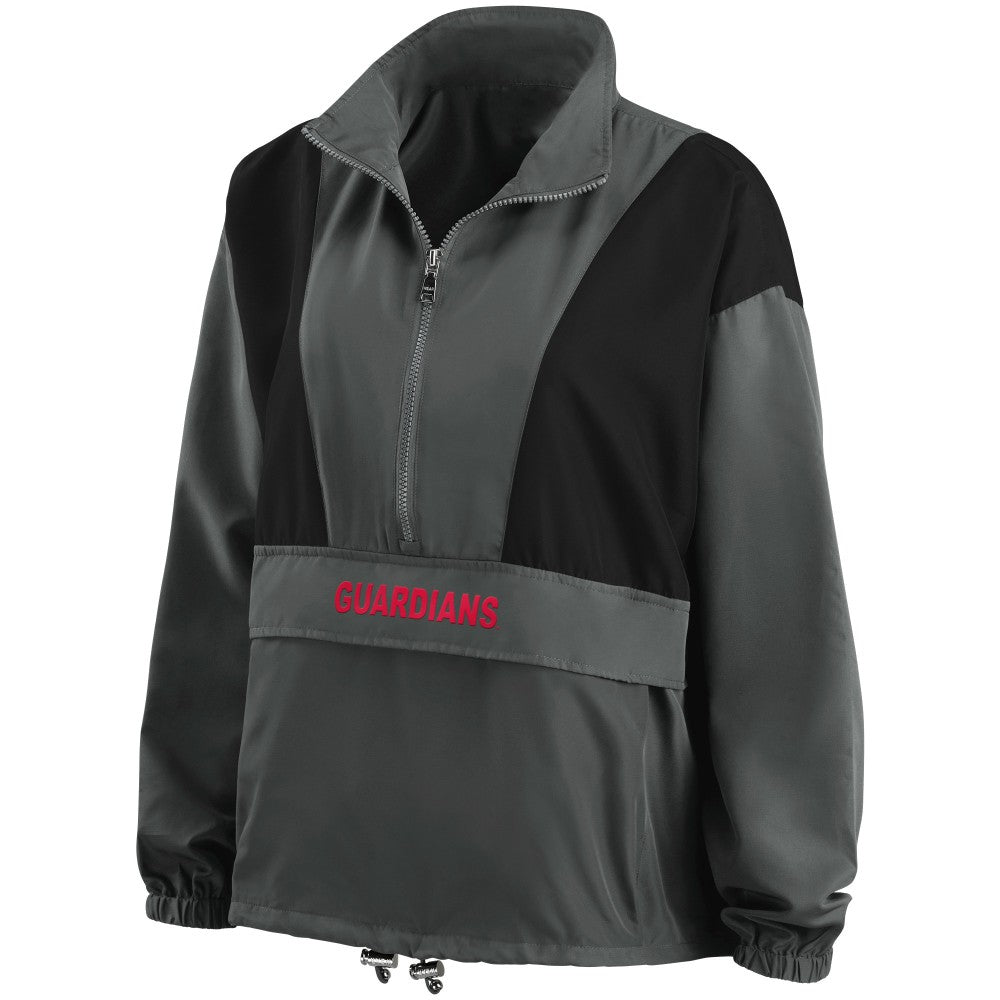 Cleveland Guardians WEAR by Erin Andrews Women's Packable Half-Zip Jacket Sale