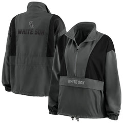 Chicago White Sox WEAR by Erin Andrews Women's Packable Half-Zip Jacket for sale