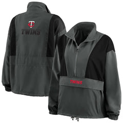 Minnesota Twins WEAR by Erin Andrews Women's Packable Half-Zip Jacket discount