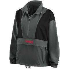 Minnesota Twins WEAR by Erin Andrews Women's Packable Half-Zip Jacket discount