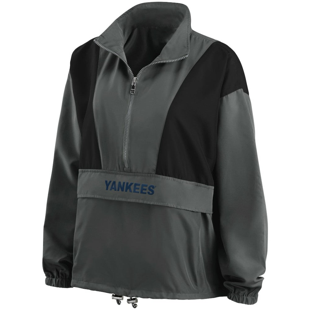 New York Yankees WEAR by Erin Andrews Women's Packable Half-Zip Jacket Near Me