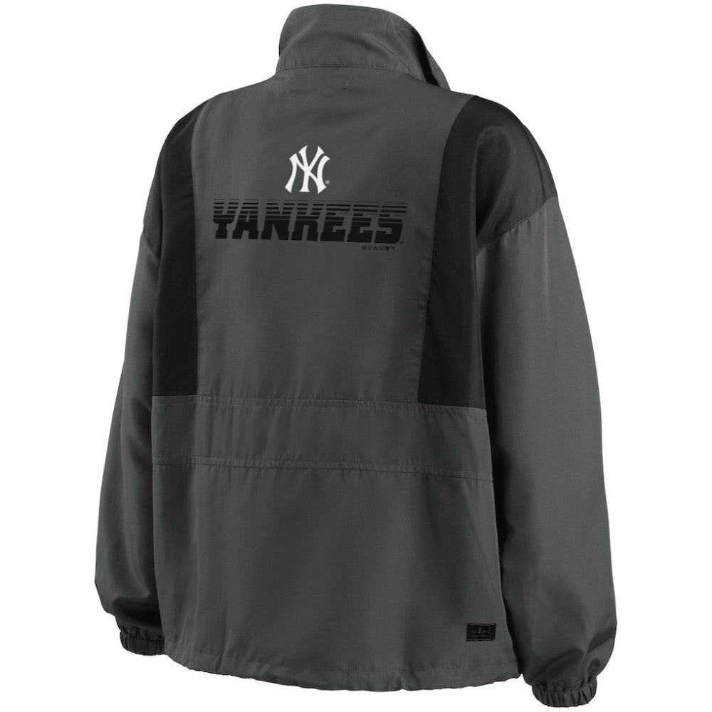 New York Yankees WEAR by Erin Andrews Women's Packable Half-Zip Jacket Near Me