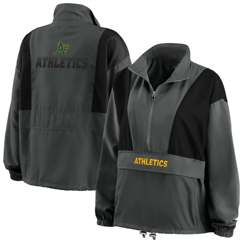 Athletics WEAR by Erin Andrews Women's Packable Half-Zip Jacket Clearance