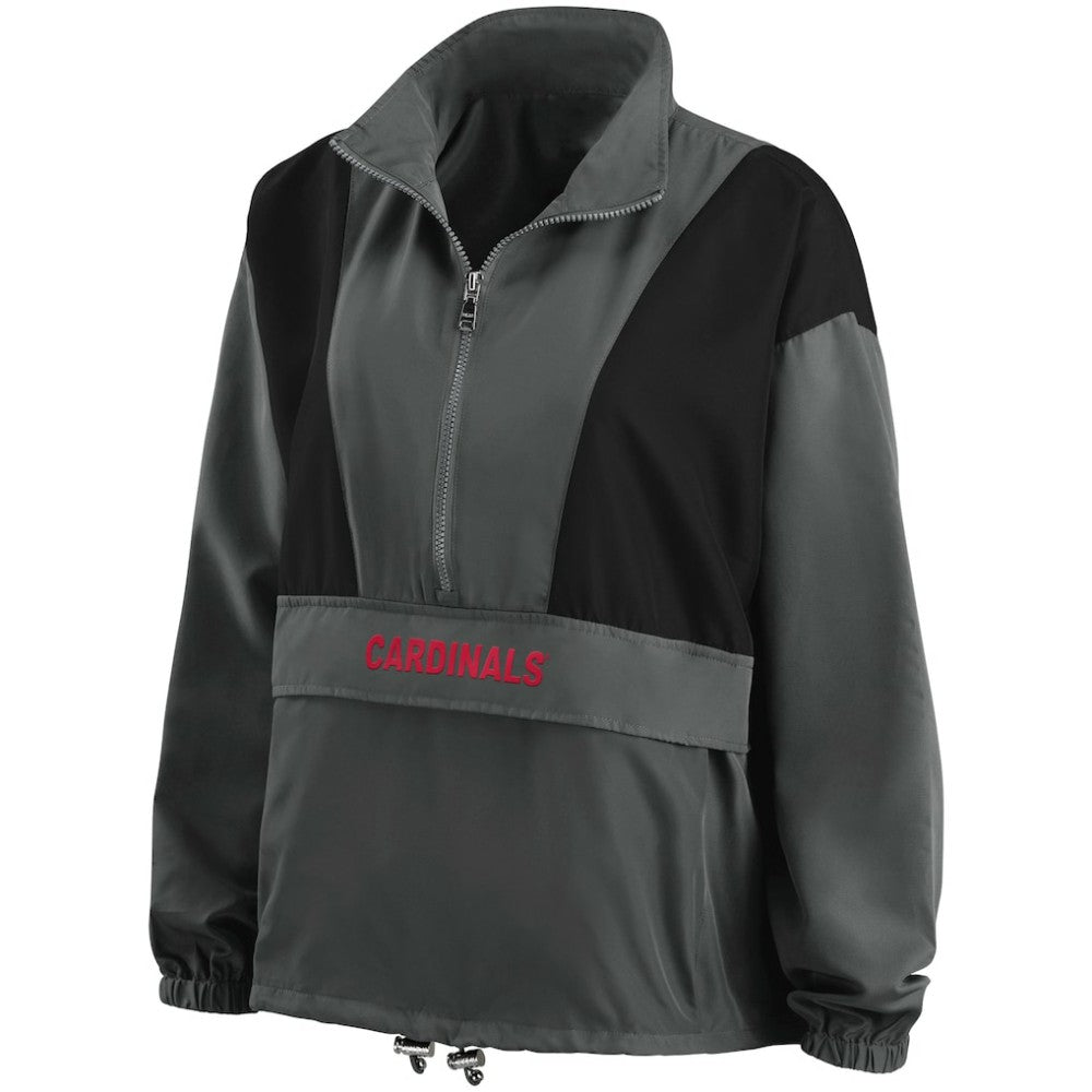 St. Louis Cardinals WEAR by Erin Andrews Women's Packable Half-Zip Jacket Lifestyle