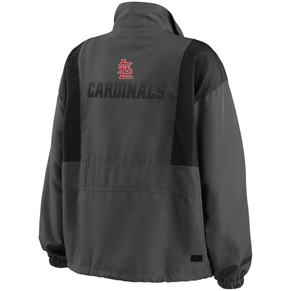 St. Louis Cardinals WEAR by Erin Andrews Women's Packable Half-Zip Jacket Lifestyle
