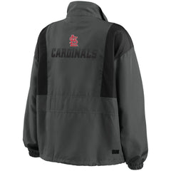 St. Louis Cardinals WEAR by Erin Andrews Women's Packable Half-Zip Jacket Lifestyle