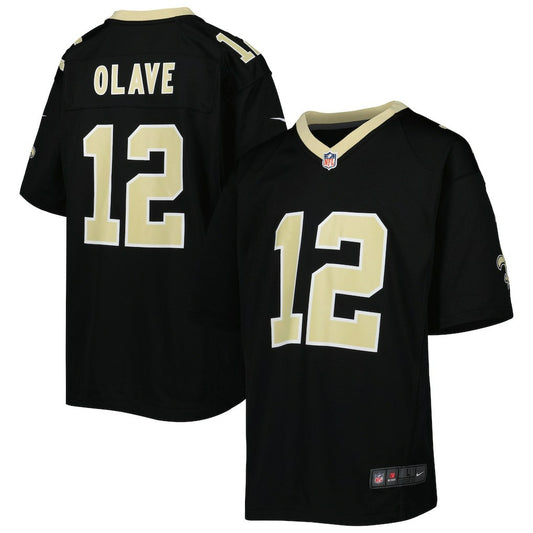 Chris Olave New Orleans Saints Youth Game Jersey - Black | NFL Jerseys