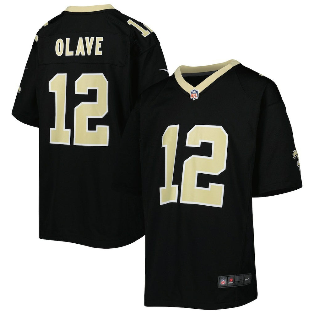 Chris Olave New Orleans Saints Youth Game Jersey Black - Nike