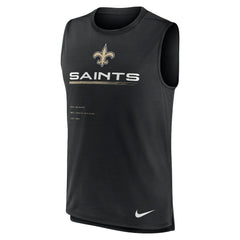New Orleans Saints Muscle Trainer Tank Top Black - Nike