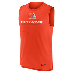 Cleveland Browns Muscle Trainer Tank Top Orange - Nike